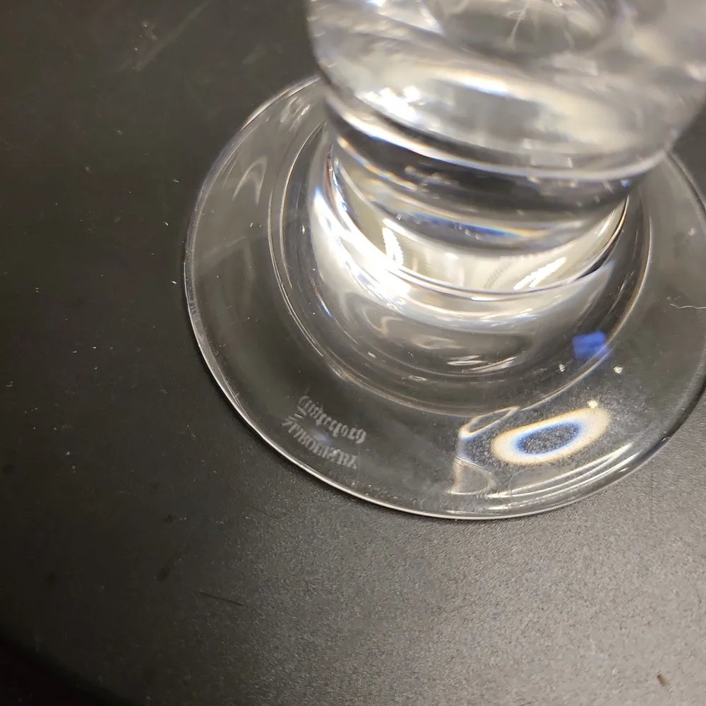 Set of 3 Waterford Crystal Pilsner Glasses 9.25